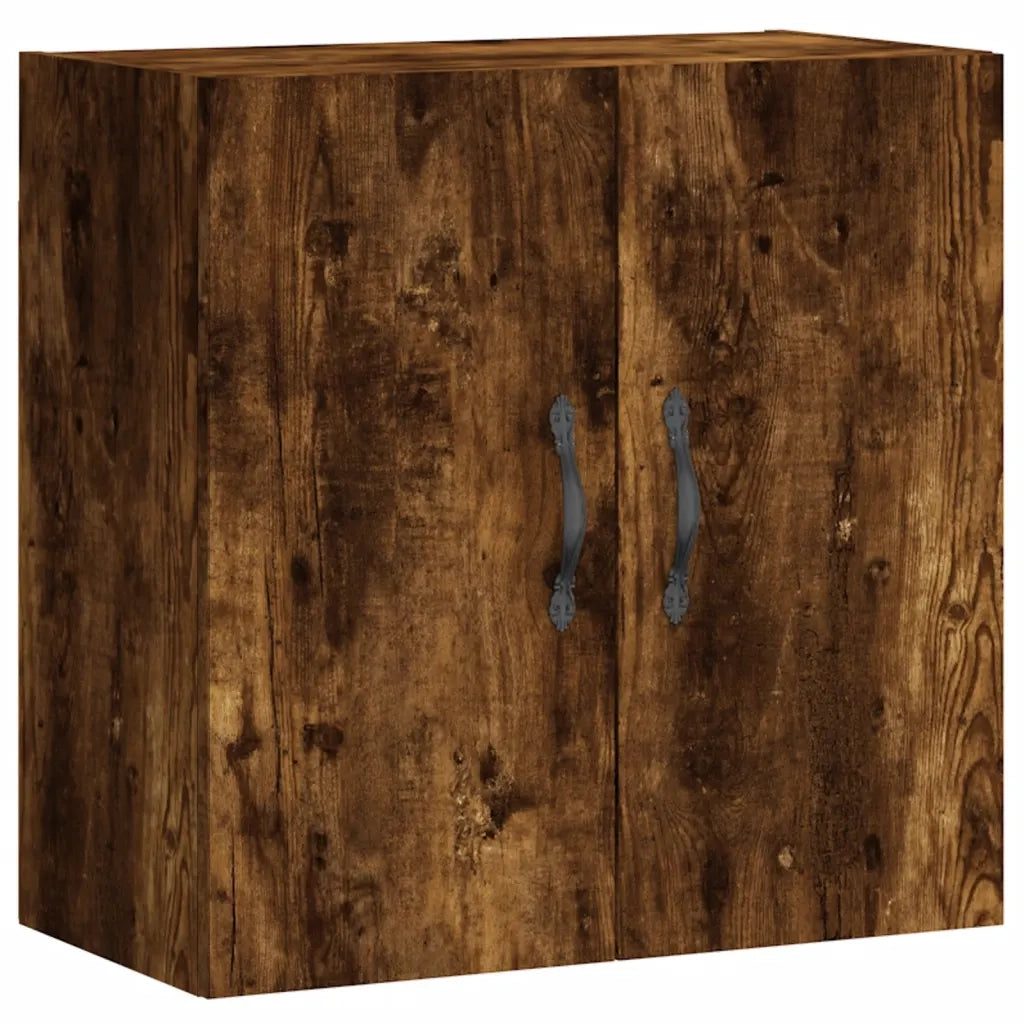 Armadietto a Muro | Mobile a Parete Rovere Fumo 60x31x60 cm in Legno Multistrato