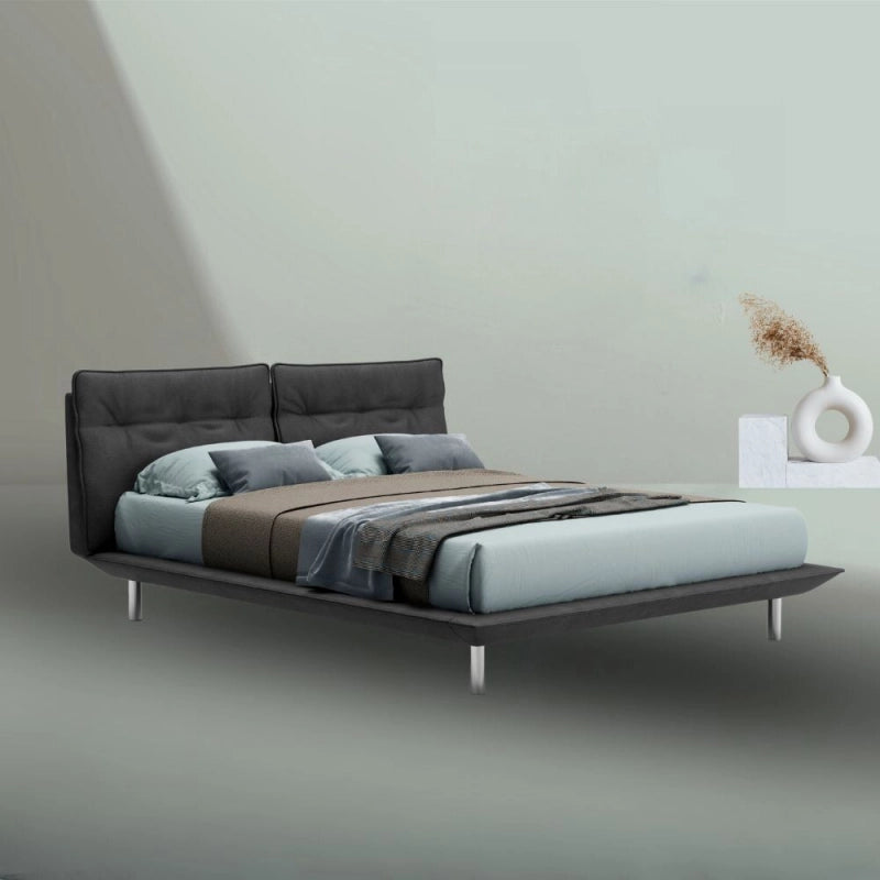 Letto Bolt matrimoniale fisso colore grigio scuro