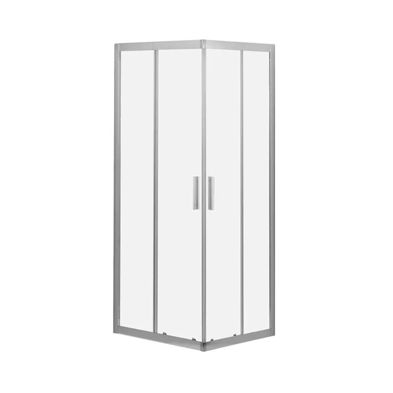 Box doccia ad incastro serie Bergamo 80 x 80 cm cristallo 6 mm