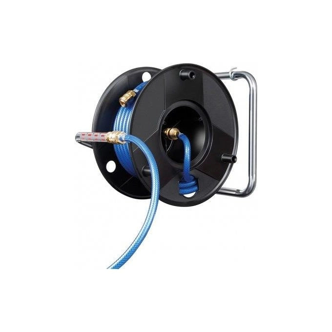 Brennenstuhl 1127030 Avvolgitubo per Aria Compressa Manuale 20 m Ø 9-15 mm Connettori DIN colore Nero