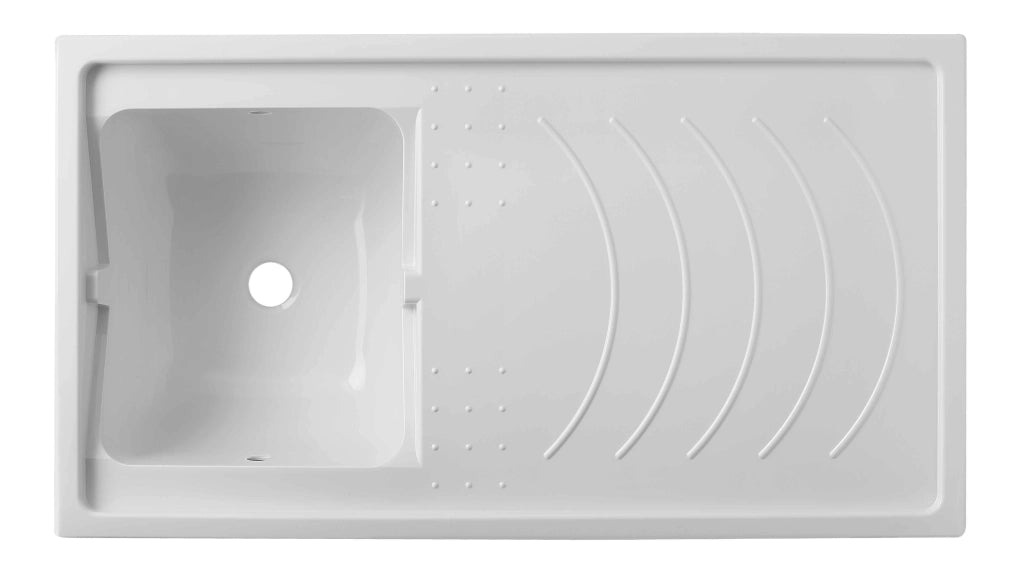 Mobile LAVATOIO con vasca COPRILAVATRICE REVERSIBILE in PVC in KIT per Interni/Esterni - Dim. 109X60 cm - CR