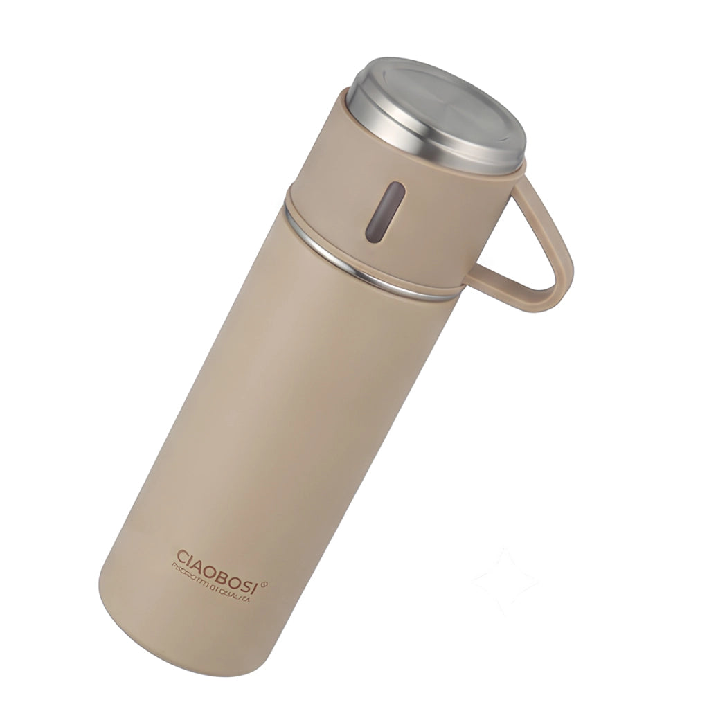 Borraccia Termica Sottovuoto 500ml con Filtro per Tè Grigio Avizar