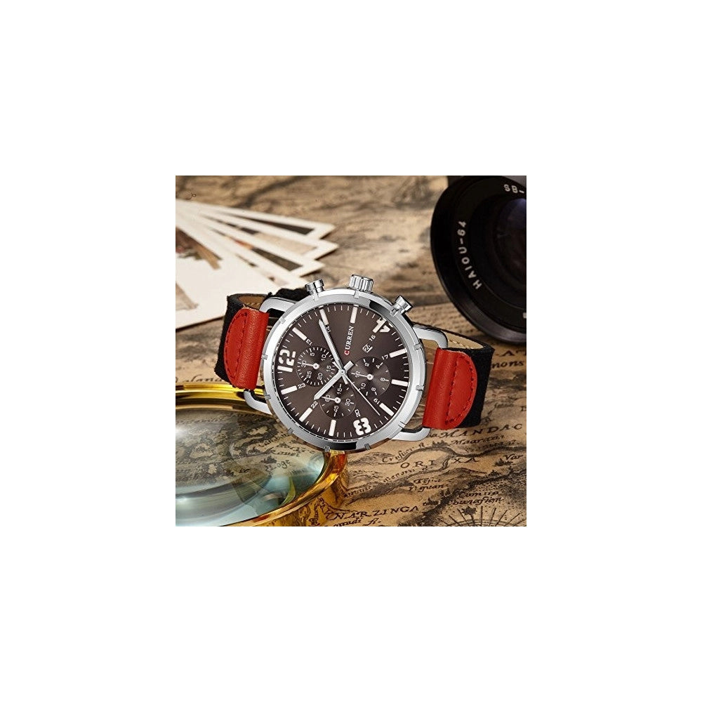 Trade Shop - Orologio Di Lusso D'affari Marca Curren Orologi Militare Al Quarzo 8194 -