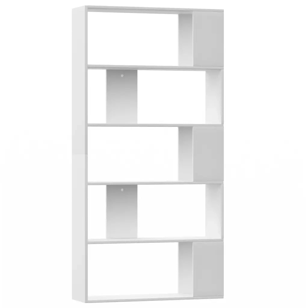 Libreria Divisorio-Scaffale per Libri-Mobile di Stoccaggio Bianco 80x24x159 cm in Legno Ingegnerizzato