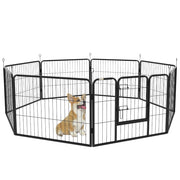 Recinto per animali modulare in metallo ¨C zephmum ¨C nero 80x60 cm