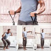 Set di cinture di resistenza Espansione cinture di resistenza Cintura di resistenza con maniglie Cinture di resistenza singole Anello di resistenza Attrezzatura fitness per casa 11 pezzi 100 lbs