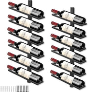 Wijnrek per 12 flessen - Sostegno metallico appeso per vino - 4 pezzi