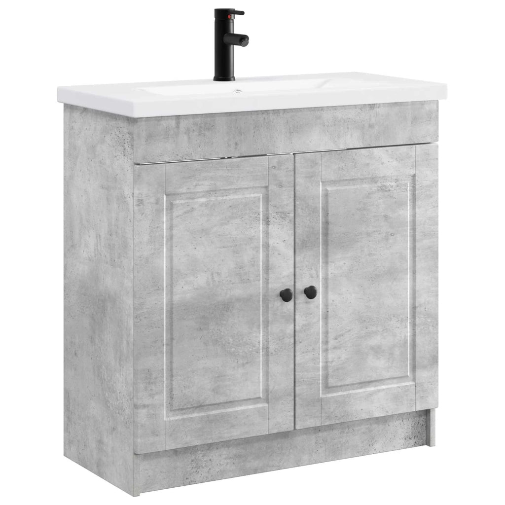 Set di mobili per il bagno Grigio Cemento 56 x 37,5 x 81 cm 3404127