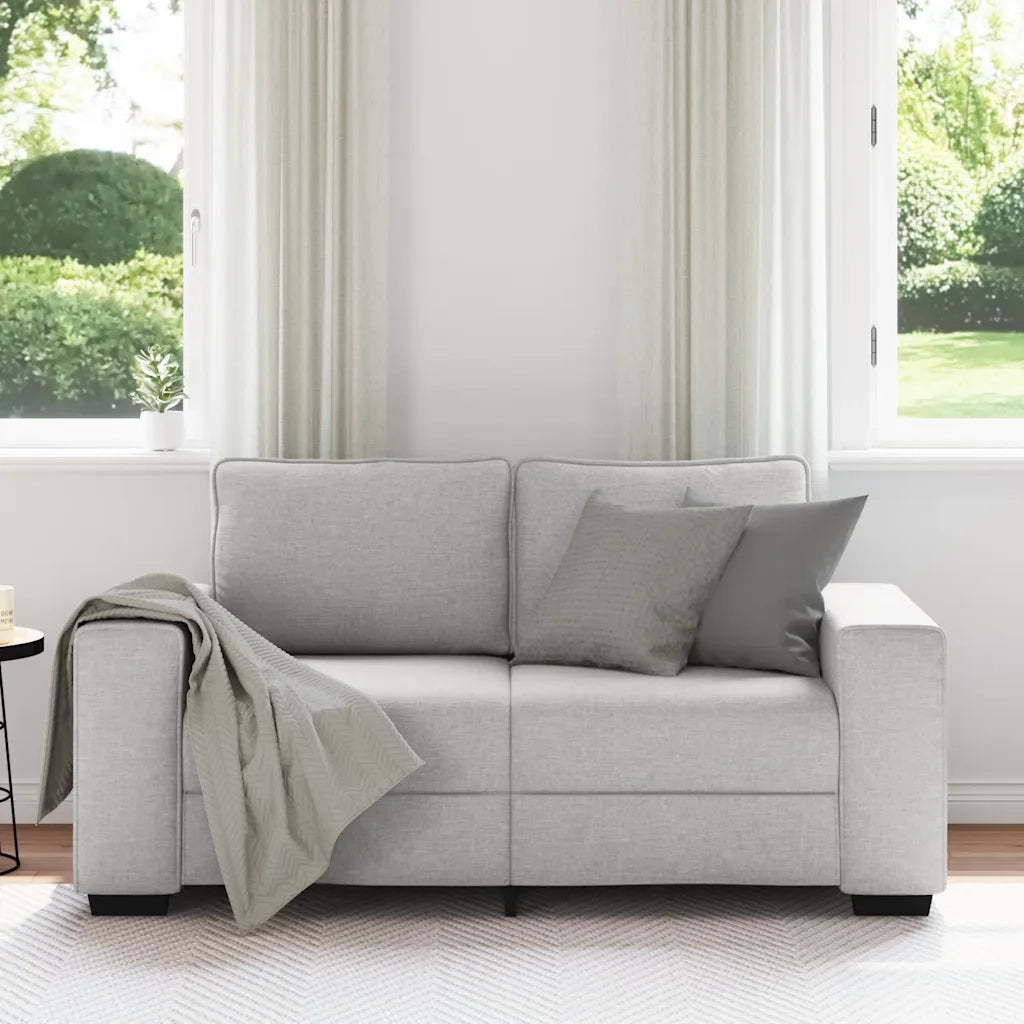 Divano a 2 Posti-Sofa 2 Posti Grigio Nuvola 120 cm in Tessuto 694292