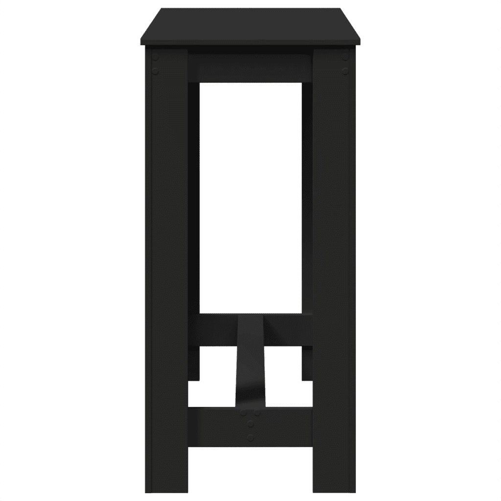 Tavolo da Bar Nero 102x50x103,5 cm in Legno Multistrato 854410