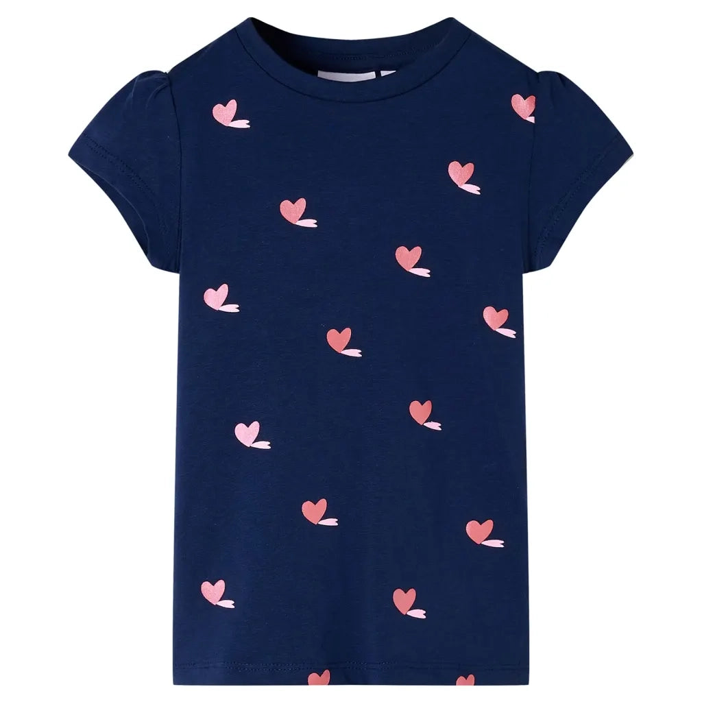 Maglietta da Bambina Blu Marino 116cod mxl 133733