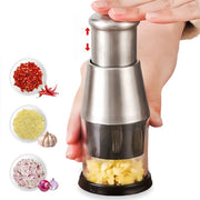 Snidere per verdure in acciaio inossidabile, aiuto in cucina, mini-macina aglio, pressa aglio