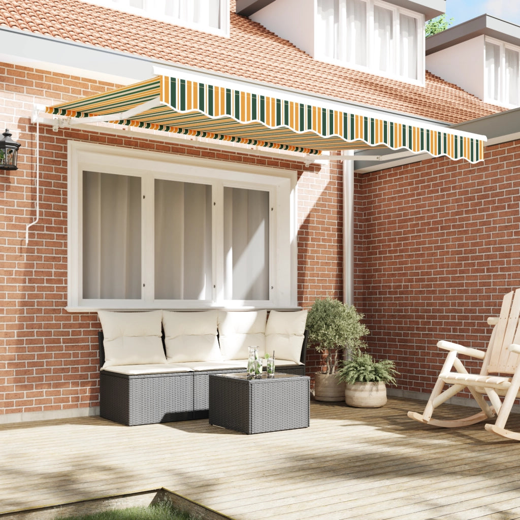 Tessuto di Ricambio per Tenda per Telaio 2.5x2 m in Verde e Giallo