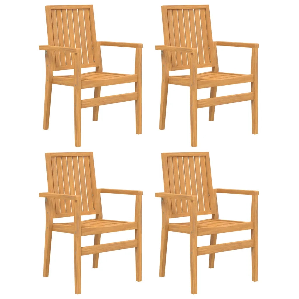 Set da Pranzo per Giardino 5 pz in Legno Massello di Teak 3157912