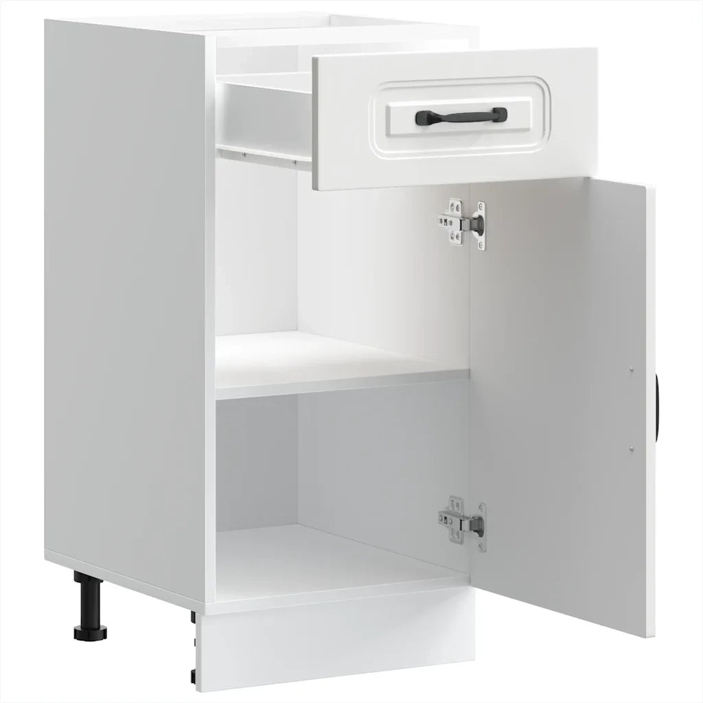 Base da Cucina-Mobile Base da Cucina Kalmar Bianco in Legno Multistrato 817908