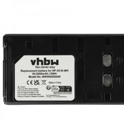 Batteria Videocamera per JVC BN-V65U, BN-V50U, BN-V25U, BN-V22U Sony 6V 2000 mAh