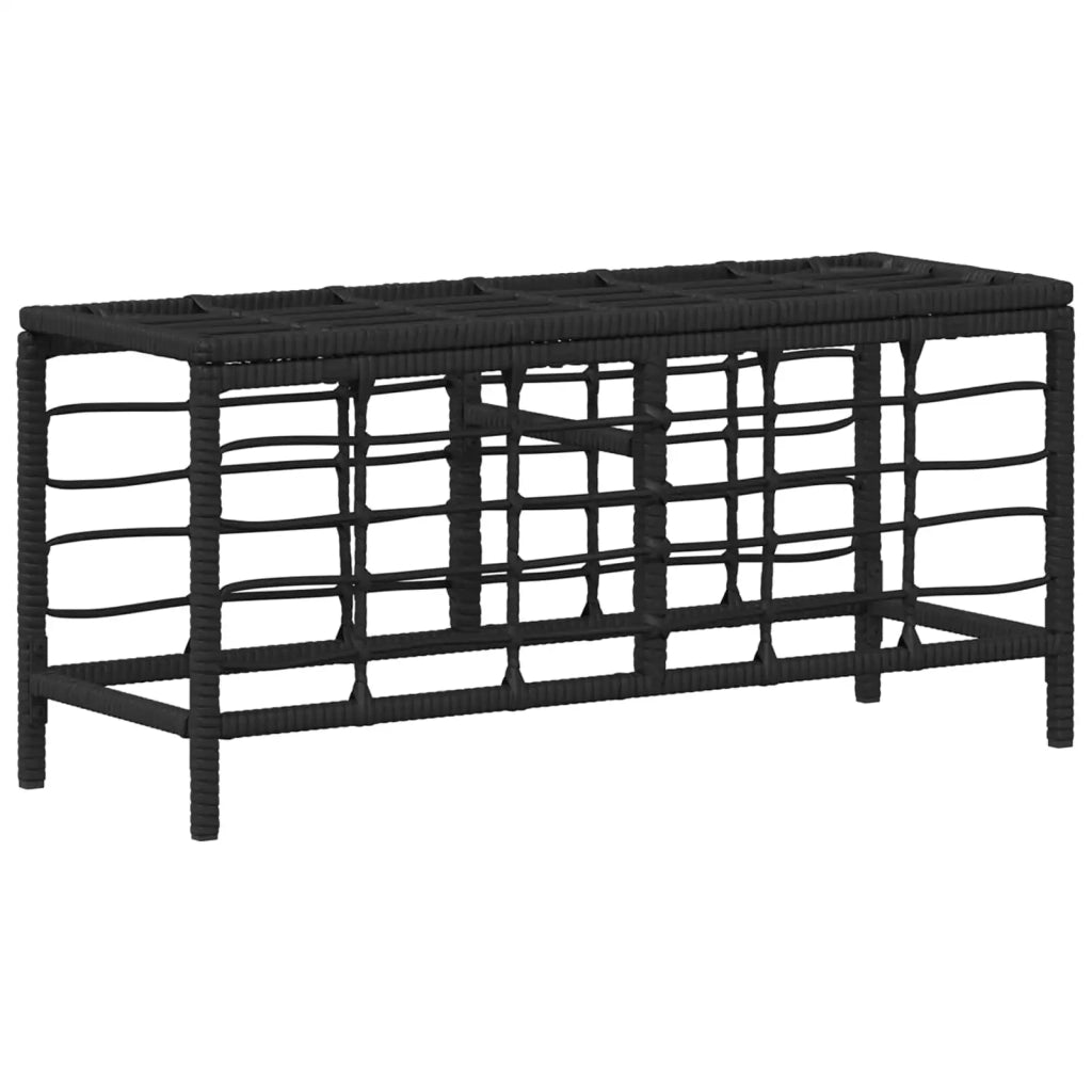 Set da Pranzo per Giardino con cuscino 3 pcs Nero e Grigio 42026756
