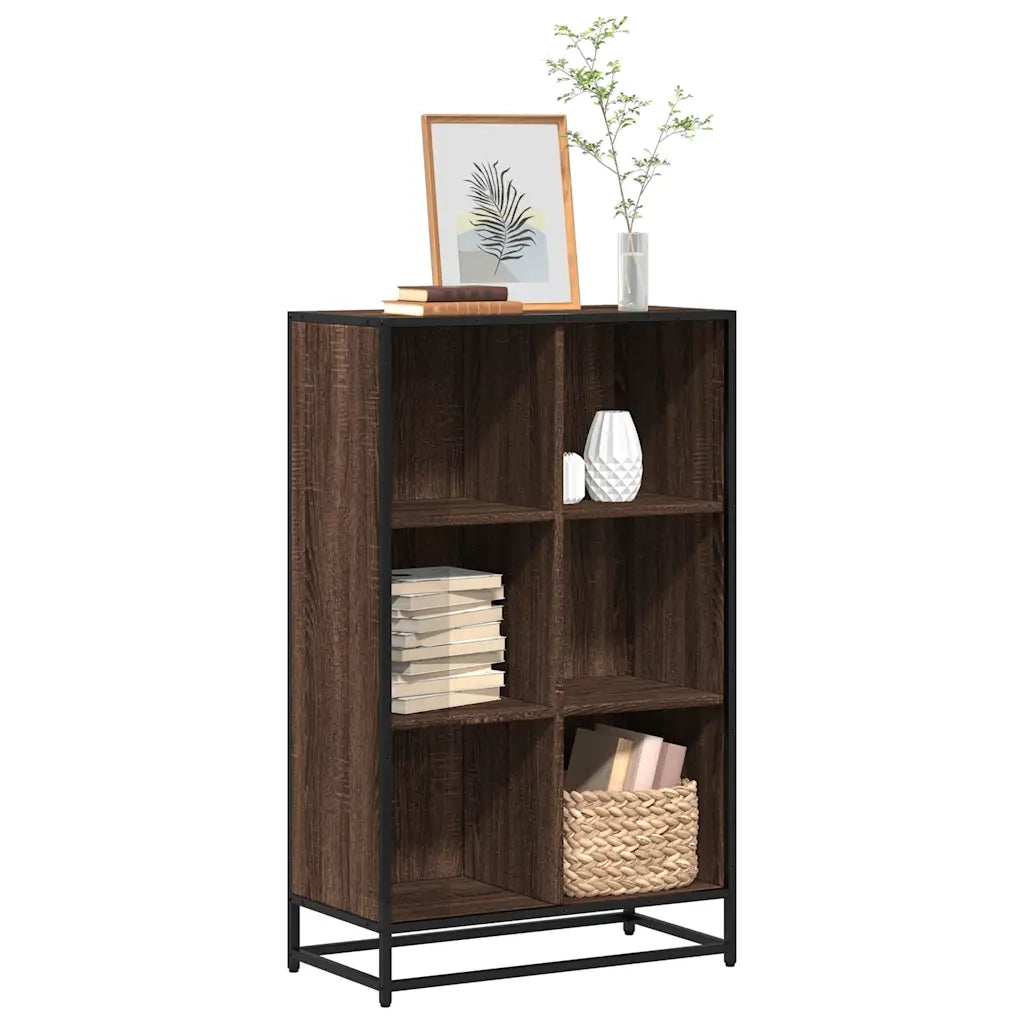 Libreria Rovere Marrone 65,5x33x107,5 cm in Legno Multistrato 849163