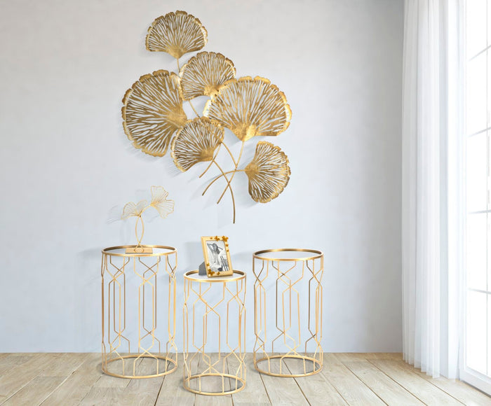 Pannello Iris Verticale 78x5,5x101 cm in Ferro Oro