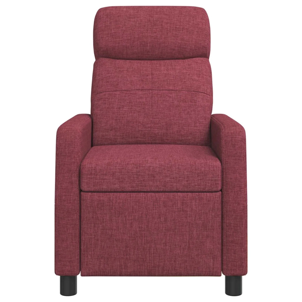 Divano Sedia-Poltrona Massaggiante Rosso Vino Tessuto 986377