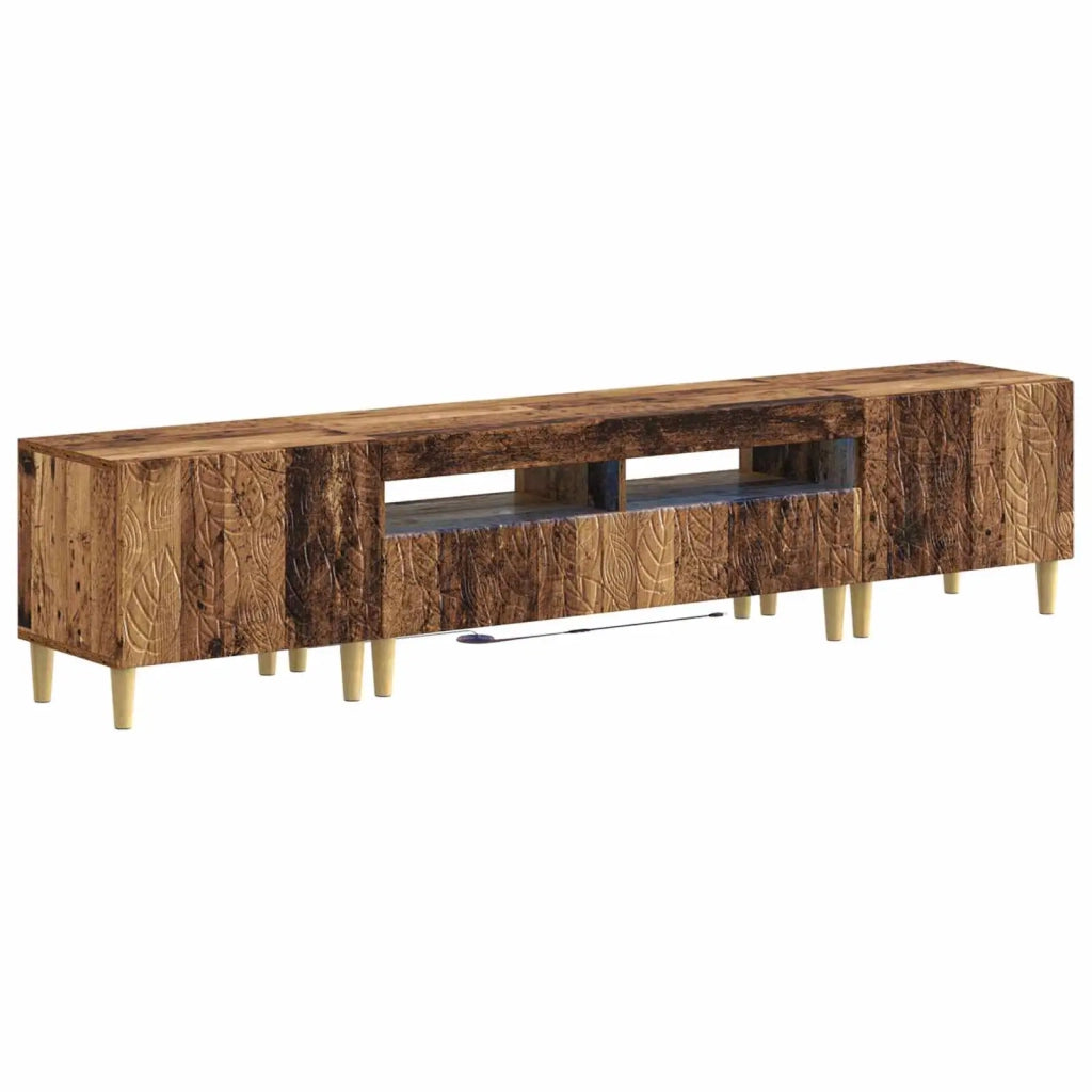 Mobile TV LED a 5 pezzi Legno antico Legno ingegnerizzato 3416768