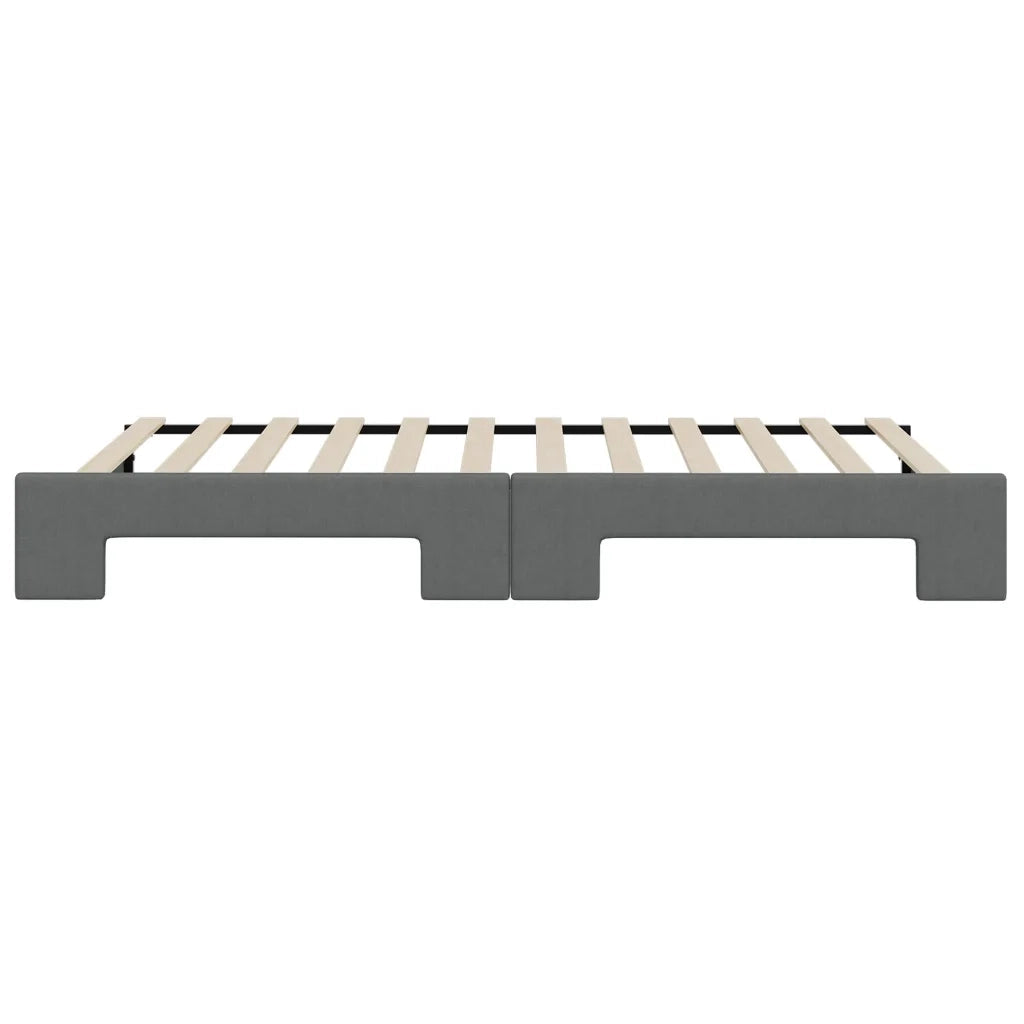 Divano letto | Sof¨¤ letto | Letto singolo Estraibile Grigio Scuro 80x200 Tessuto