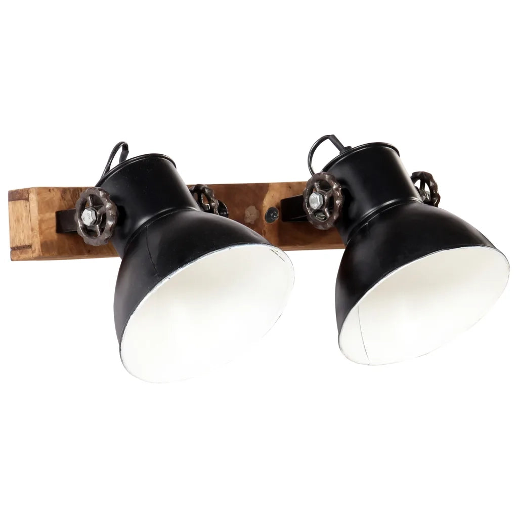 Lampada da Parete Stile Industriale Nera 45x25 cm E27 CFW8725470