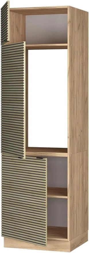 Armadio frigorifero Fame-Line, Pannello in quercia, 60 cm, per la combinazione con altri moduli della serie Fame-Line