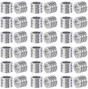 Kralen 30 Stuks in Acciaio Inossidabile - Fori di 6,5 mm - Kralen a Guscio - Utili per Creare Gioielli - Contenitore 7,4 x 7,2 x 1,7 cm