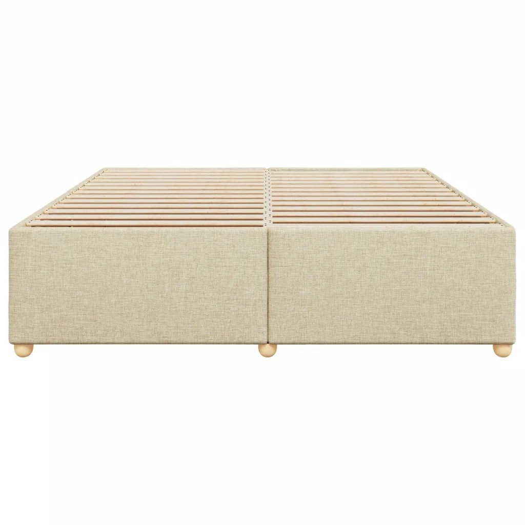 Giroletto senza Materasso Crema 200x200 cm in Tessuto