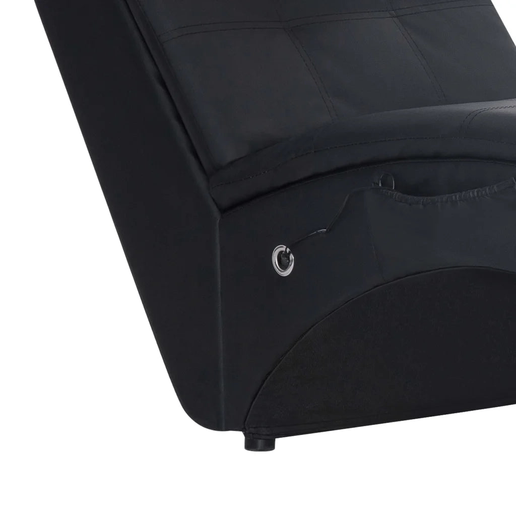 Sdraio Massaggiante con Cuscino Nero in Similpelle CFW3266505