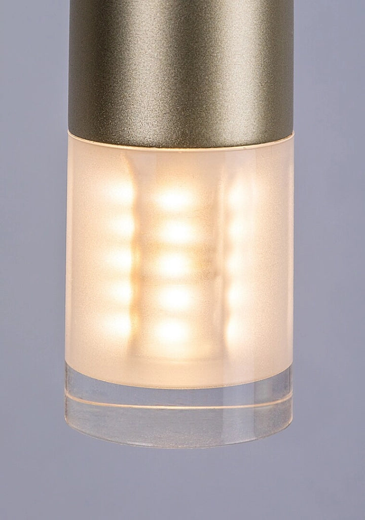 Lampada sospensione moderna oro tubo cucina G9 5W Ramira