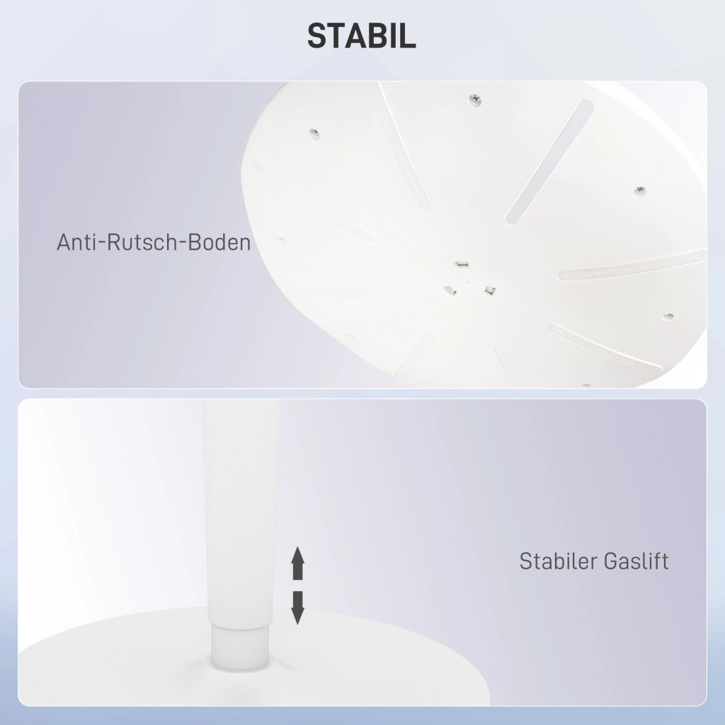 Sgabello Ergonomico Regolabile in Altezza ¨C Zephmum ¨C Grigio 42.5x35.5x56.5-71.5cm