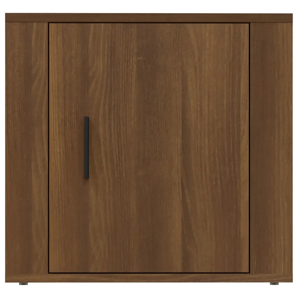 Comodini 2 pz-Set di 2 Tavolino da notte Rovere Marrone 50x39x47 cm