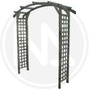 PERGOLA DOPPIA ARCO DA GIARDINO IN LEGNO IMPREGNATO CM. 210x70x230H