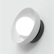 Lampada a parete Ozzy in acciaio nero opaco