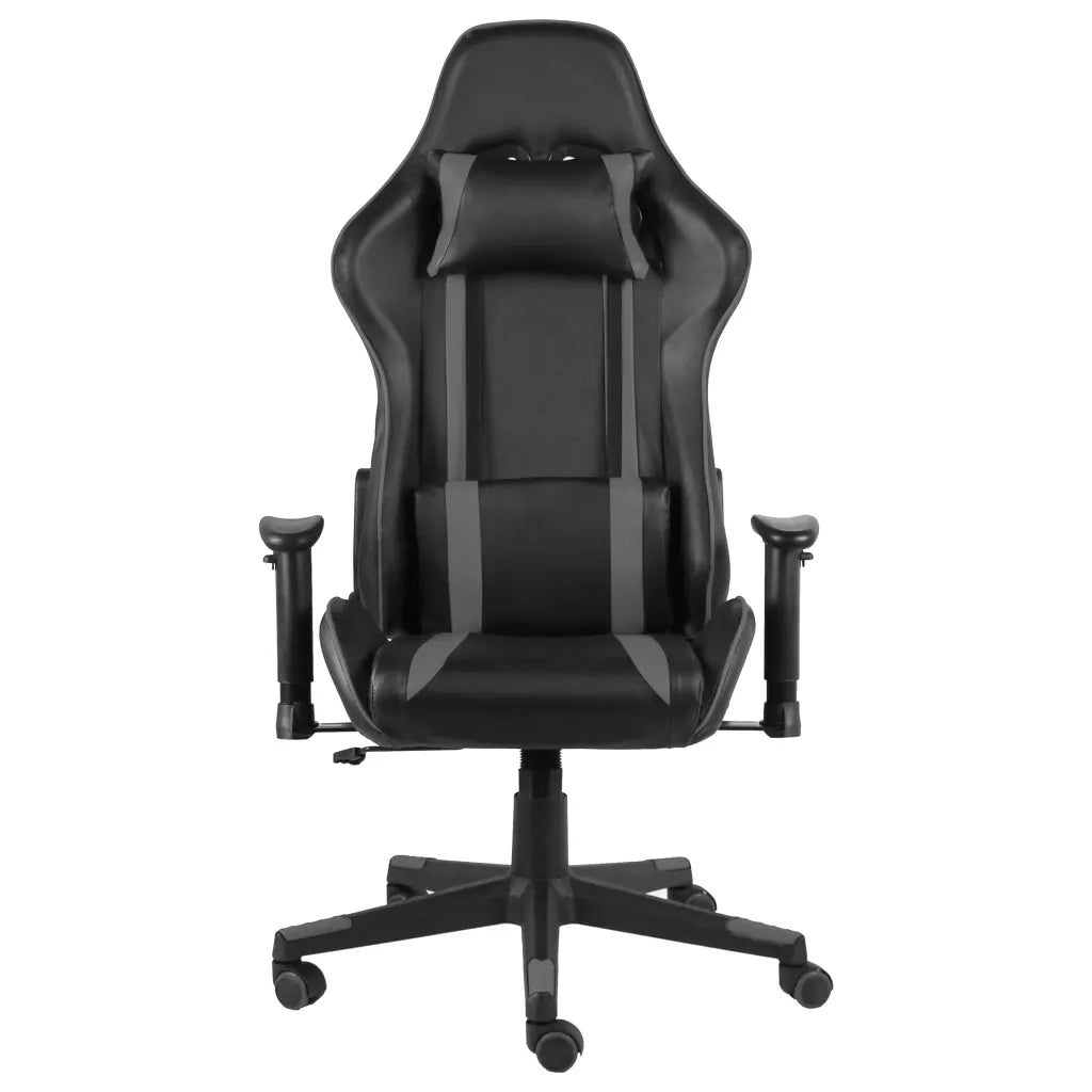 Sedia da Gaming Girevole Grigia in PVC 20483