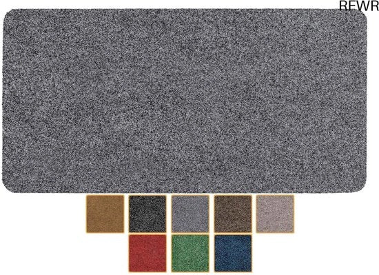 Matto di ingresso wasabile impermeabile robusto per pulizia facile per ingresso porta finestra cucina camera da letto dimensione 40 x 80 cm grigio.