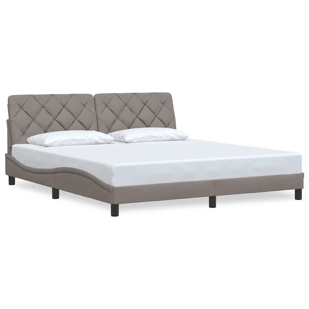 Giroletto senza Materasso Tortora 180x200 cm in Tessuto 3310619