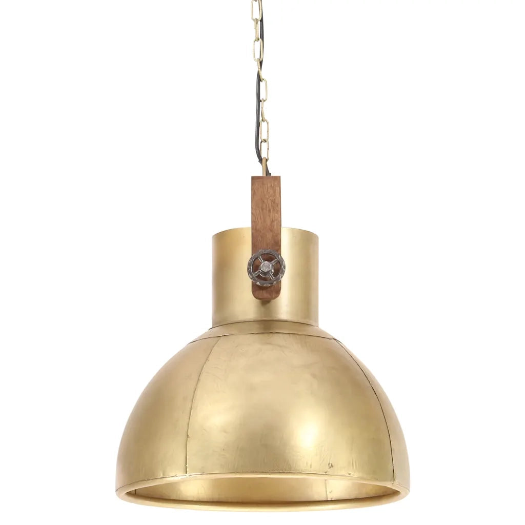 Lampada a Sospensione Industriale 25 W Ottone Rotonda 40 cm E27 CFW9341852