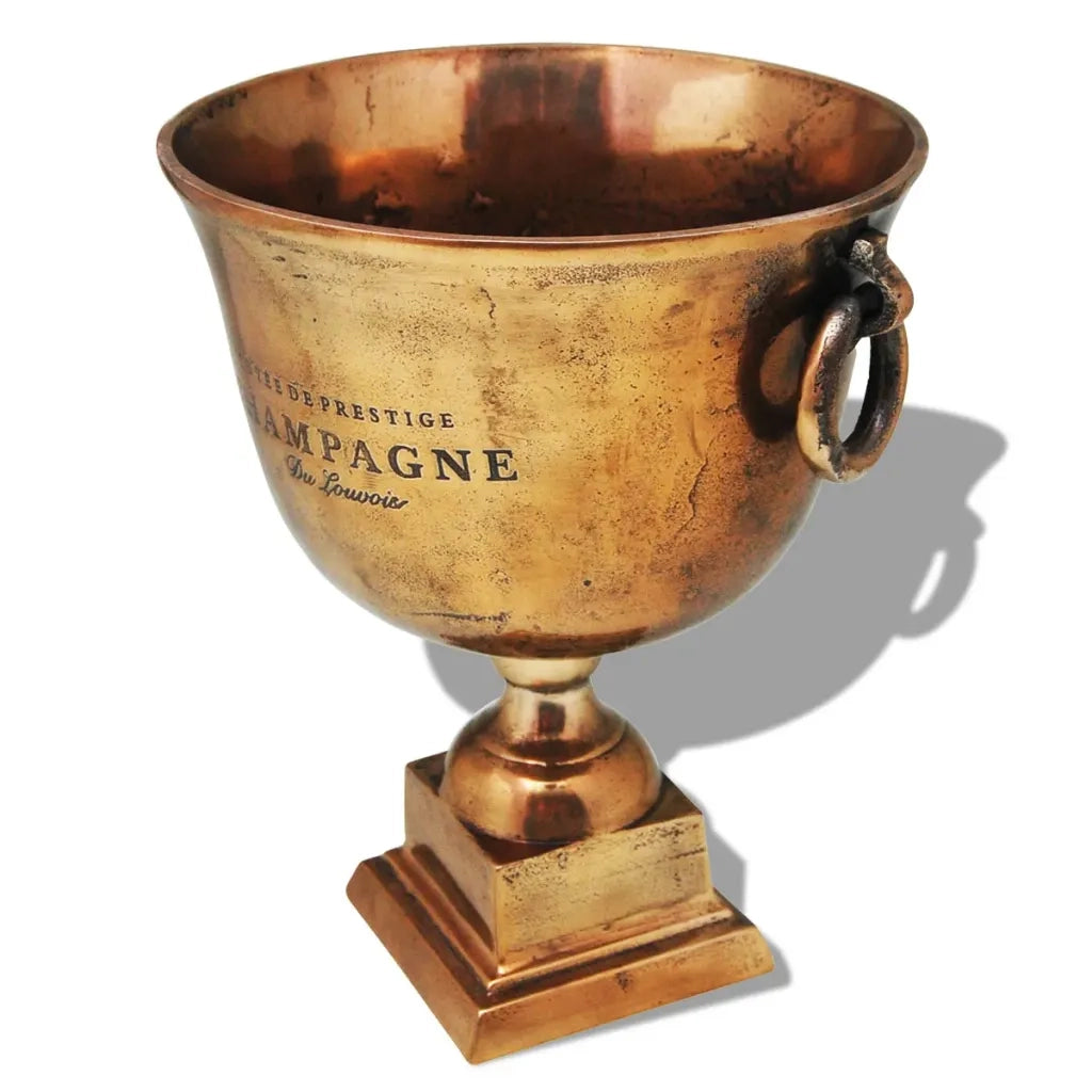 Trofeo Coppa Champagne Cooler Rame Marrone 243498