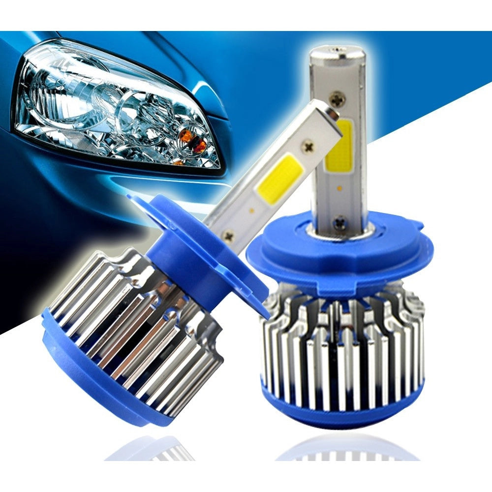 Trade Shop - Kit H7 Lampade A Led Cree Full Led 2600 Lumen 6000k 24w Ip68 Led Cree Cob 360° -