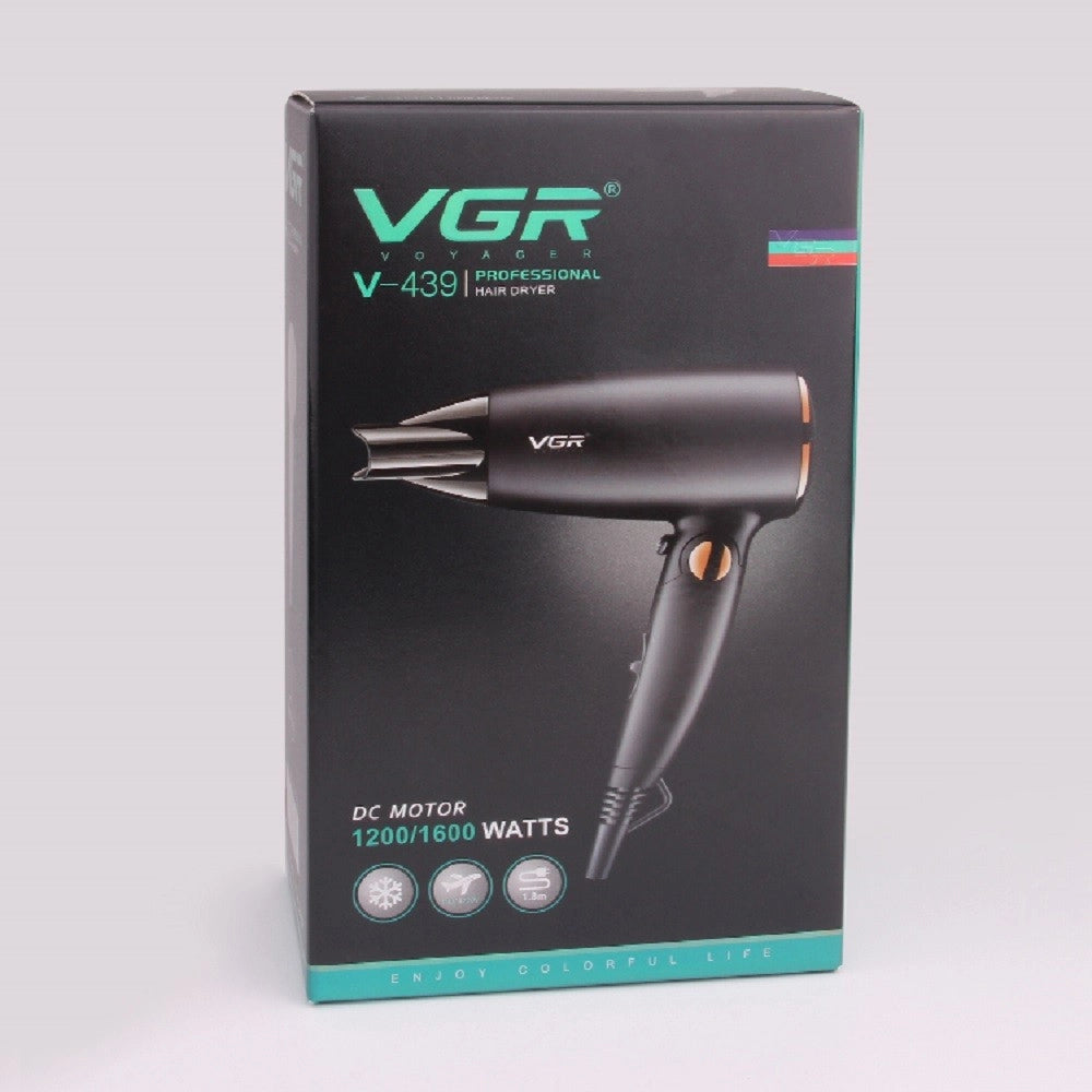 Trade Shop - Asciugacapelli Professionale Vgr V-439 – Phon Parrucchiere 1600w -