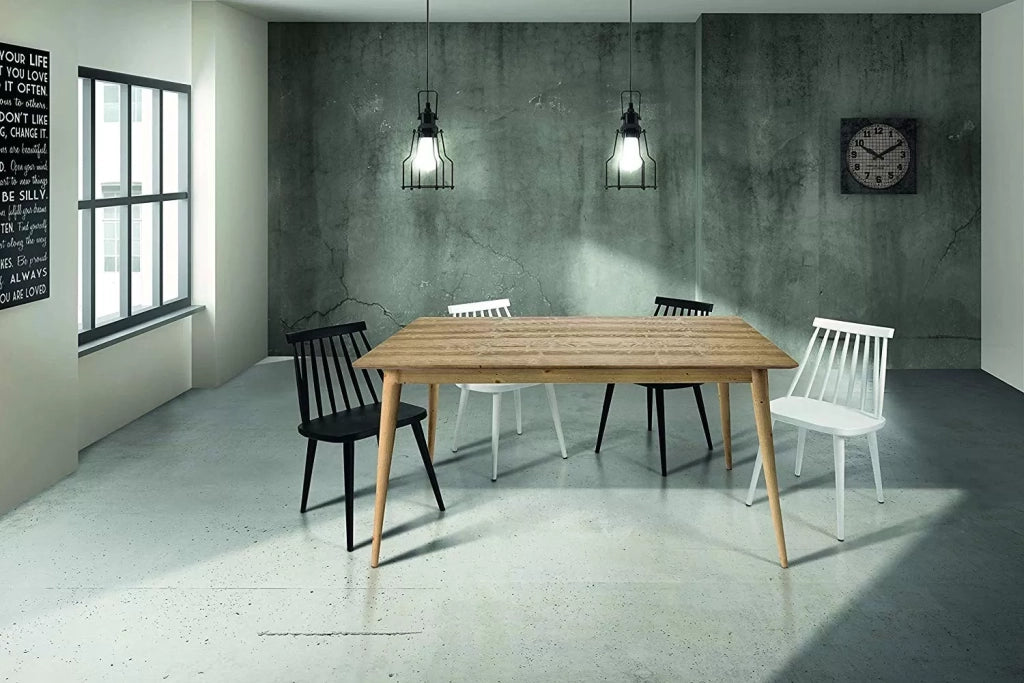 Tavolo allungabile in abete spazzolato naturale 160x85 (822) - Mobili 2G