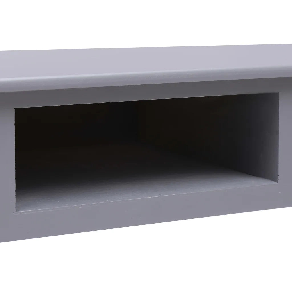 Scrivania | Tavolo da Ufficio Grigia 110x45x76 cm in Legno
