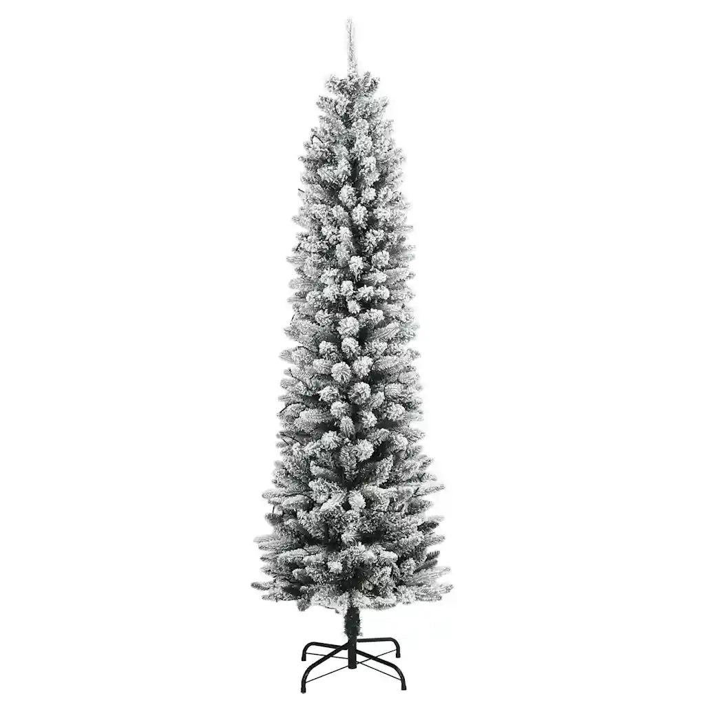 Albero di Natale | Decorazioni natalizie Artificiale con 300 LED e Neve Floccata 240 cm