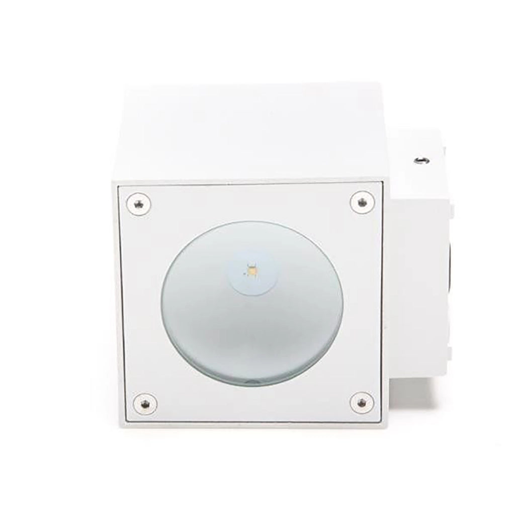 Cubodo Applique cubo LED 6W lampada parete facciate impermeabile doppio fascio luce angolo regolabile 230V COLORE BIANCO