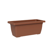 Vaso Rettangolare a Cassettone Outdoor Tikal Clay 85x39 cm in Plastica Argilla