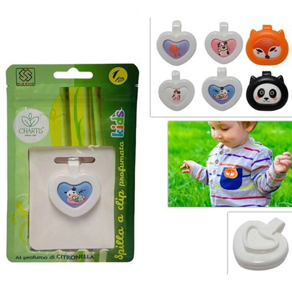 Trade Shop - Set 24pz Spilletta Spilla Clip Profumata Citronella Per Bambini Repellente Insetti 633465a -