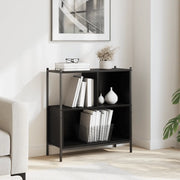 Libreria Nera 72x28x77,5 cm in Legno Multistrato 838878